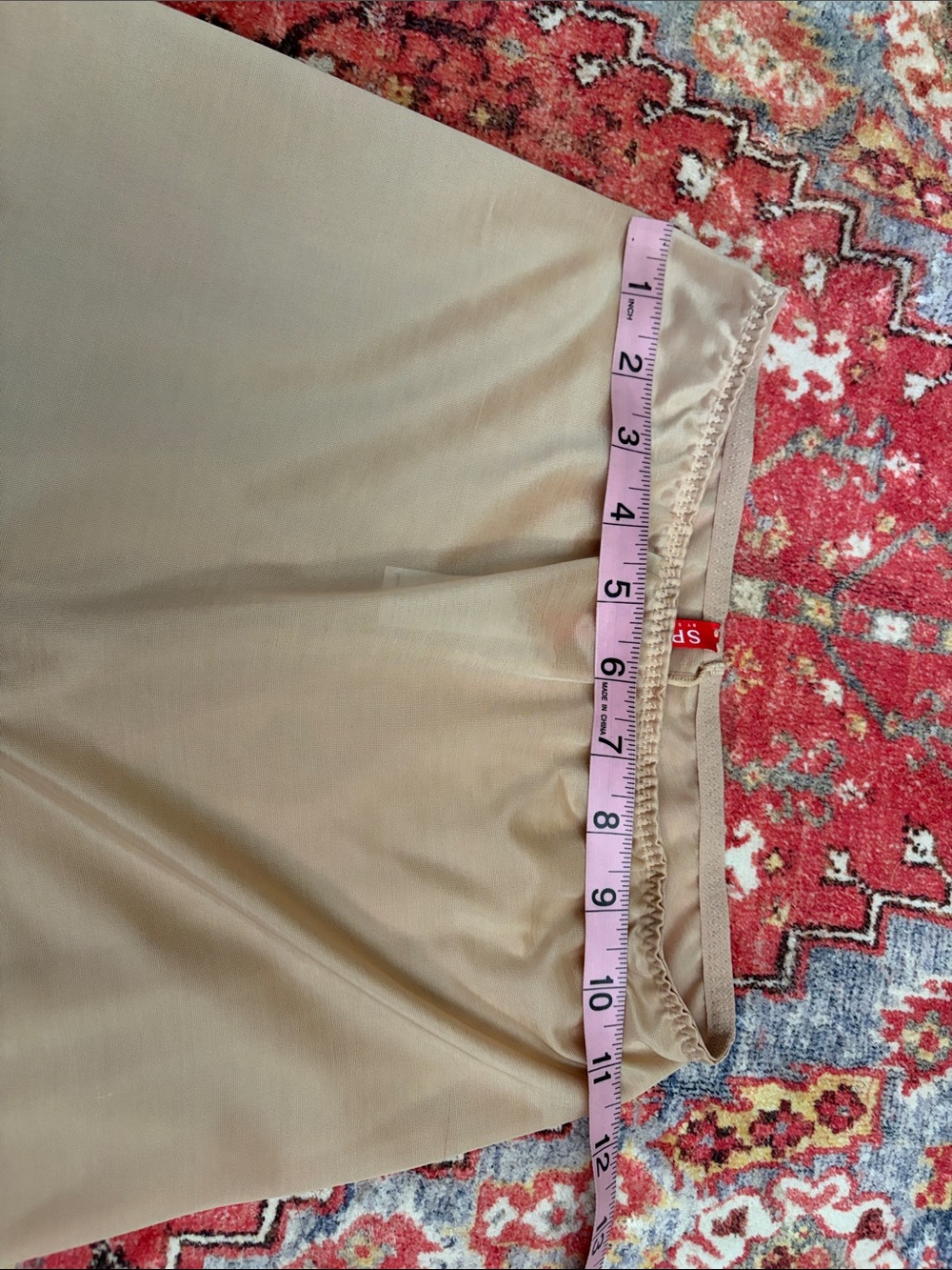 SPANX Beige Stretch Slip Skirt